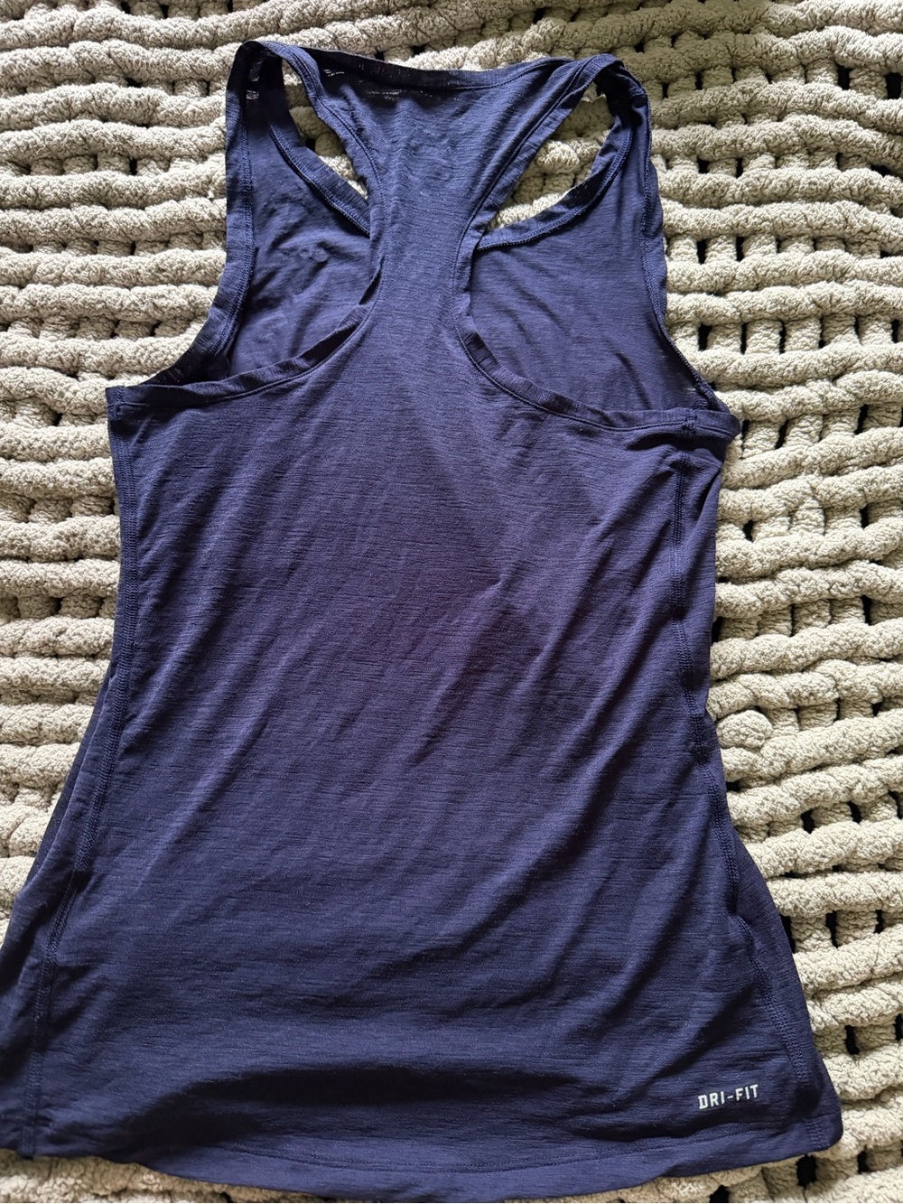 Nike Navy Blue Dri-FIT Racerback Tank Top - Picture 6 of 6